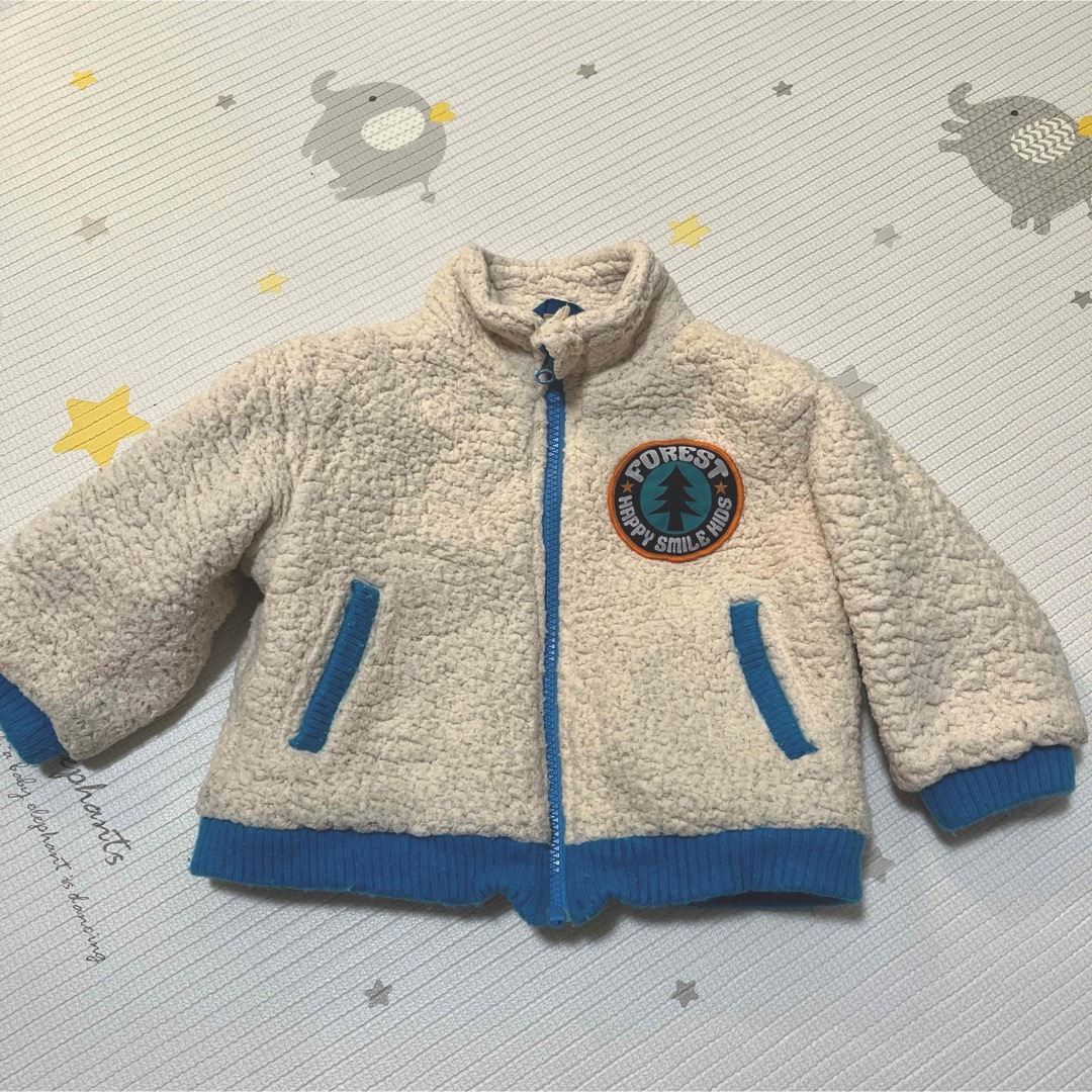 90センチ　ボアジャケット キッズ/ベビー/マタニティのキッズ服男の子用(90cm~)(ジャケット/上着)の商品写真