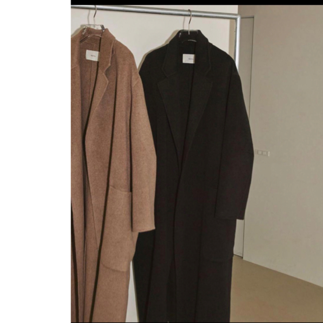 TODAYFUL(トゥデイフル)の新品未使用　TODAYFUL  Wool Over Coat ブラック　36 レディースのジャケット/アウター(ロングコート)の商品写真