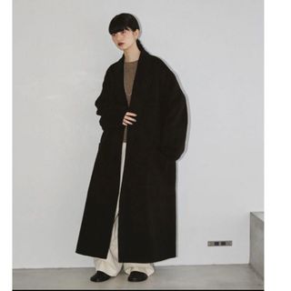 トゥデイフル(TODAYFUL)の新品未使用　TODAYFUL  Wool Over Coat ブラック　36(ロングコート)