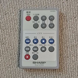 シャープ(SHARP)のSHARP VT-14GY20用カードリモコン GA129SA(その他)