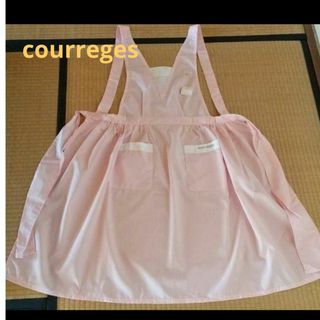 クレージュ(Courreges)の【新品 タグ付き】courreges クレージュ エプロン  ピンク 上品(その他)