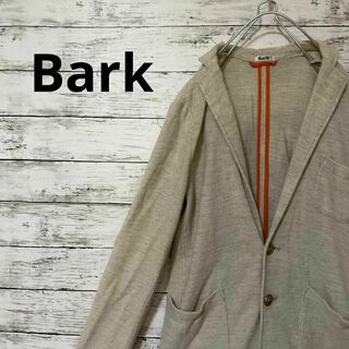 バーク(BARK)のBark リネン混テーラードジャケット ベージュ 金ボタン イタリア製 大人(テーラードジャケット)