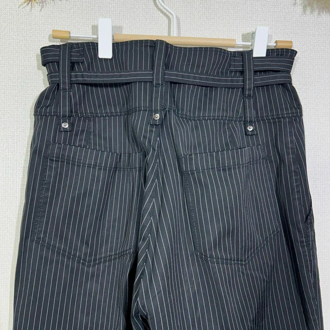 TRUNK(トランク)の【TRUNK】 ヒロココシノ ストライプパンツ ハイウエストストレッチパンツ レディースのパンツ(カジュアルパンツ)の商品写真