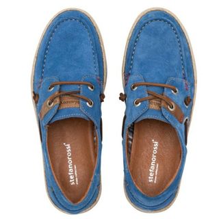 ステファノロッシ 2EYELET 2アイレット SR07033 WS/BLUE(デッキシューズ)