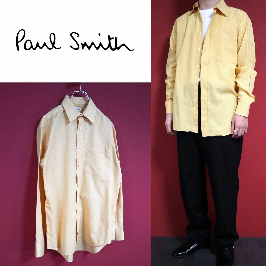 Paul Smith(ポールスミス)の【希少カラー】Paul Smith ポールスミス イエロー POP シャツ 長袖 メンズのトップス(シャツ)の商品写真