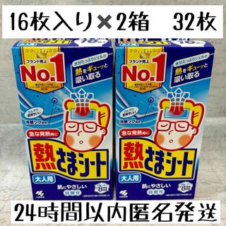 コバヤシセイヤク(小林製薬)の熱さまシート　大人用　16枚入り　2箱セット(日用品/生活雑貨)