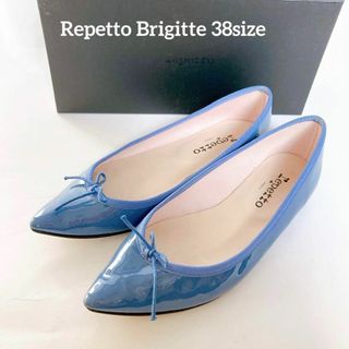 レペット(repetto)の美品　レペット　repetto フラットシューズ　ロイヤルブルー　ブルー　38(バレエシューズ)