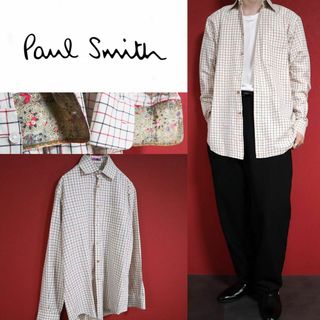 ポールスミス(Paul Smith)の【極希少】Paul Smith 襟 ロールアップ 柄 カラフルデザイン シャツ(シャツ)