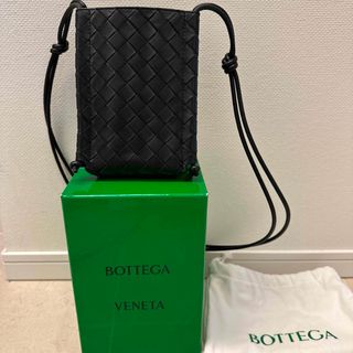 ボッテガヴェネタ(Bottega Veneta)のボッテガヴェネタ ミニザノット 黒 ショルダー 斜めがけ(ショルダーバッグ)