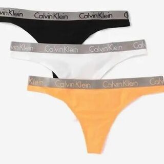Calvin Klein - カルバンクライン Tバック ショーツ 3枚セット Sサイズ 3色 ブラック