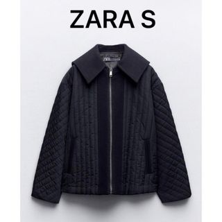 ZARA ザラコントラストパフジャケット　ザラパフジャケット