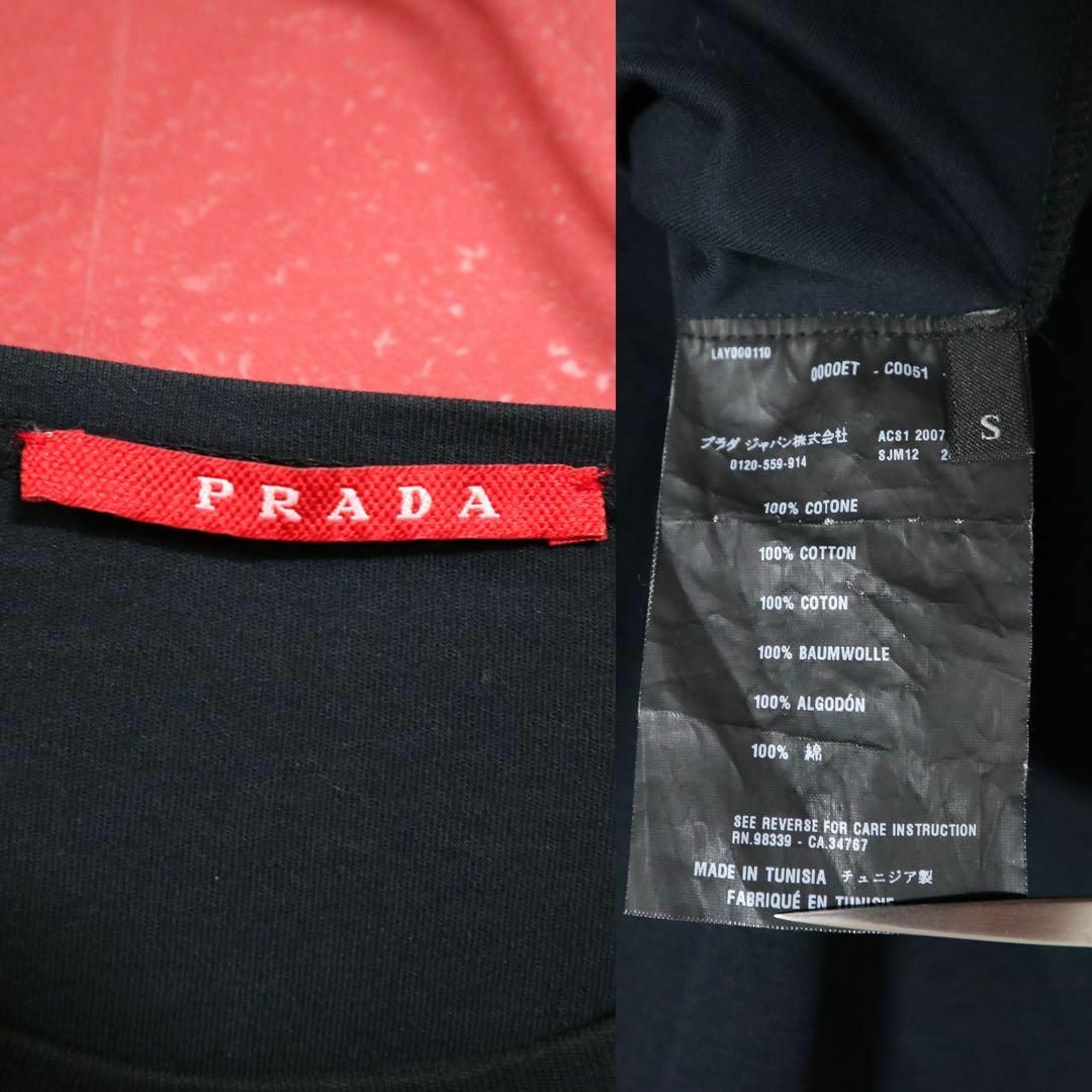 PRADA(プラダ)の【希少】PRADA プラダ サイド レッドライン ロゴ入り Tシャツ メンズのトップス(Tシャツ/カットソー(半袖/袖なし))の商品写真