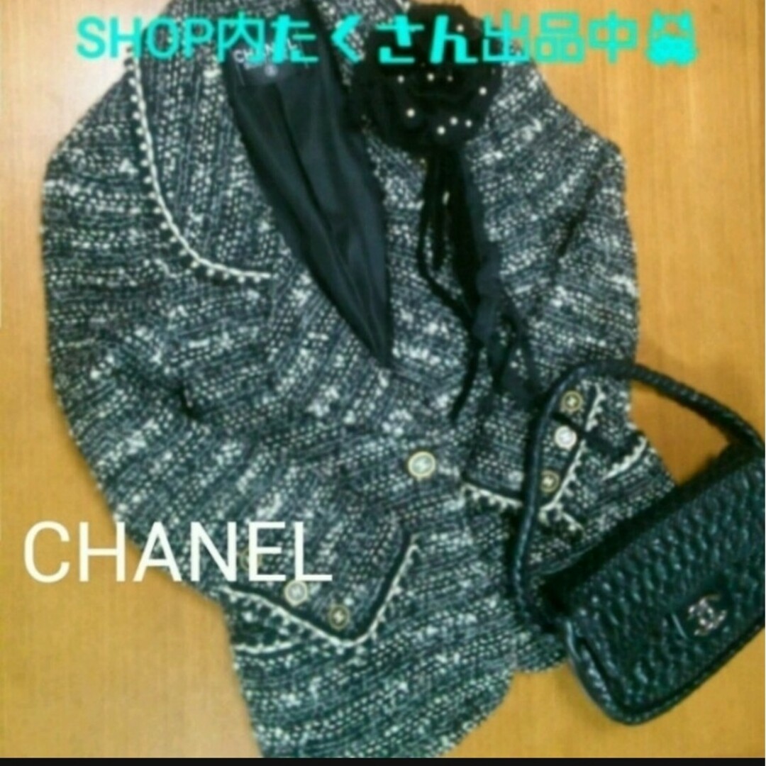 CHANEL(シャネル)のCHANEL👿ツイードジャケット レディースのジャケット/アウター(テーラードジャケット)の商品写真