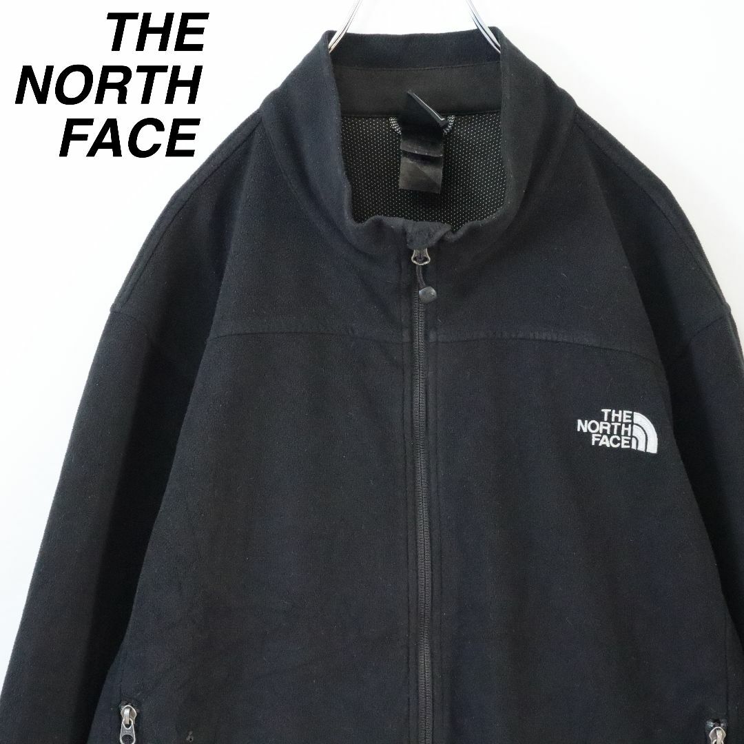 THE NORTH FACE(ザノースフェイス)の【XLサイズ】ノースフェイス／フリース　刺繍ロゴ　USA規格　ウィンドウォール メンズのジャケット/アウター(ブルゾン)の商品写真