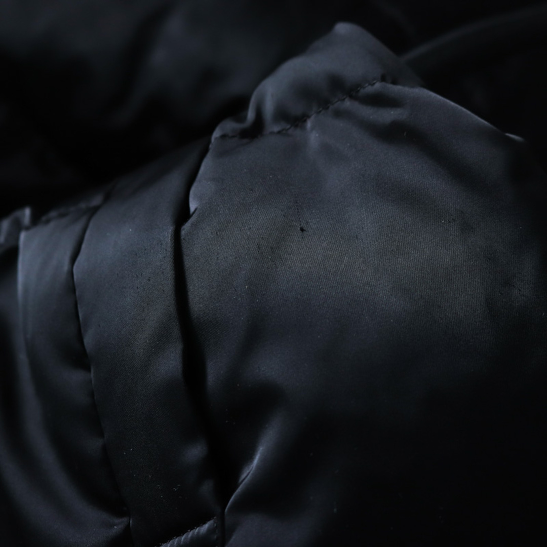 ジーユー ダウンジャケット ロングコート ファー付き アウター キッズ 女の子用 130サイズ ブラック GU キッズ/ベビー/マタニティのキッズ服女の子用(90cm~)(ジャケット/上着)の商品写真