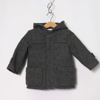 ザラ(ZARA)のザラ ショートコート フード付き アウター ベビー 男の子用 92cmサイズ グレー ZARA(ジャケット/コート)