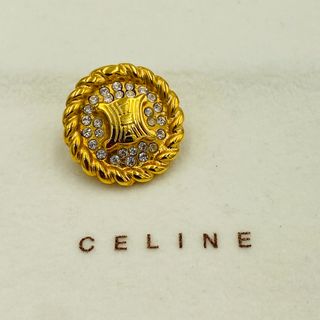 celine - 美品 ☆CELINE☆ ピンブローチ ピンバッジ マカダム ストーン