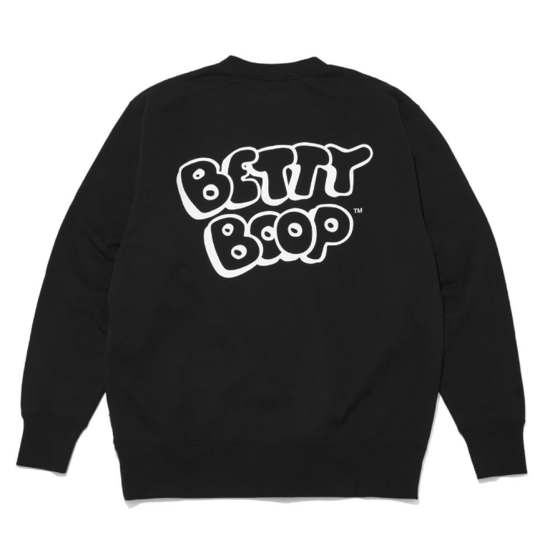 GOD SELECTION XXX(ゴッドセレクショントリプルエックス)のM GOD SELECTION XXX BETTY BOOP クルーネック 黒 メンズのトップス(スウェット)の商品写真