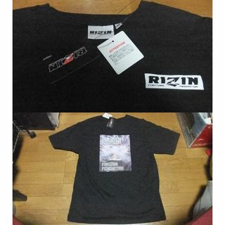 新品 ライジン rizin リング フォト Tシャツ 黒 4L 格闘技(Tシャツ/カットソー(半袖/袖なし))