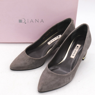 ダイアナ(DIANA)のダイアナ パンプス スウェード 靴 シューズ 日本製 レディース 22cmサイズ グレー DIANA(ハイヒール/パンプス)