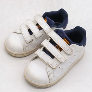 アディダス(adidas)のアディダス スニーカー ローカット スタンスミス GZ7361 靴 シューズ 白 キッズ 男の子用 14cmサイズ ホワイト adidas(スニーカー)