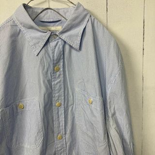 デニムアンドサプライラルフローレン(Denim & Supply Ralph Lauren)のラルフローレン　ストライプシャツ　ワークシャツ　古着(シャツ)