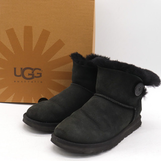 アグ(UGG)のアグ ショートブーツ ムートンブーツ 3352 靴 シューズ 黒 レディース 23cmサイズ ブラック UGG(ブーツ)