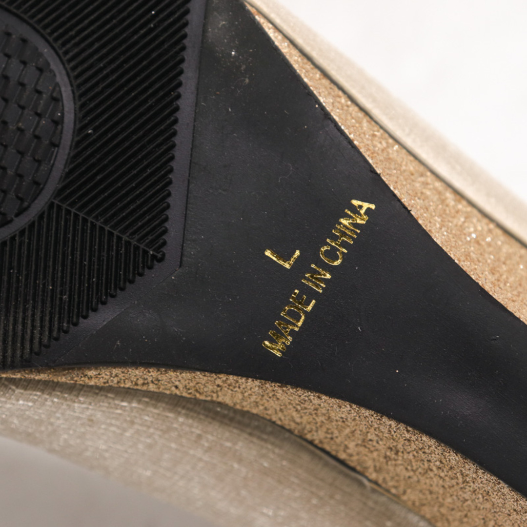 フォールージュ パンプス ウエッジソール 未使用 靴 シューズ レディース Lサイズ ゴールド FOUR ROUGE レディースの靴/シューズ(ハイヒール/パンプス)の商品写真