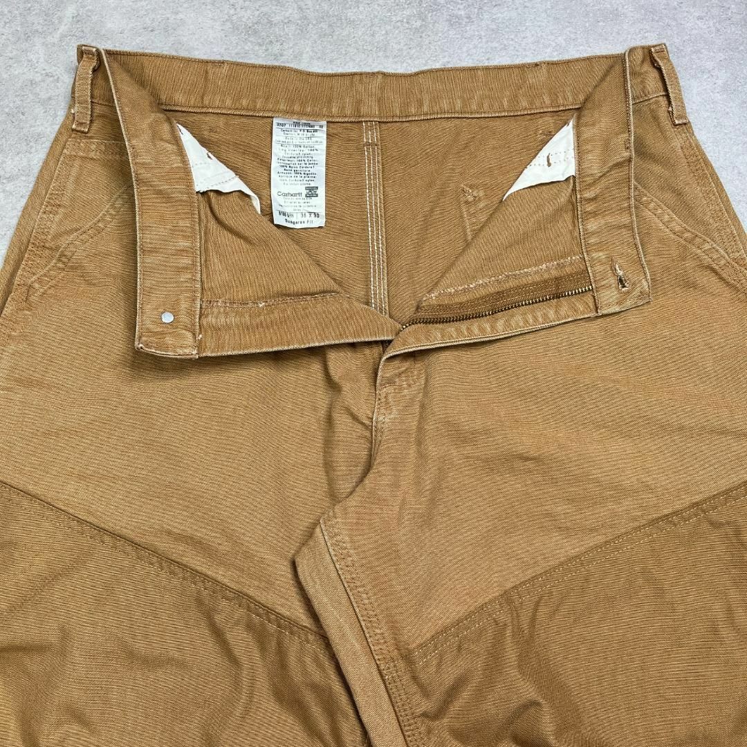 carhartt(カーハート)のカーハート　ハンティングパンツ　ダブルニー　ナイロン切替　古着　ブラウン　W36 メンズのパンツ(ワークパンツ/カーゴパンツ)の商品写真