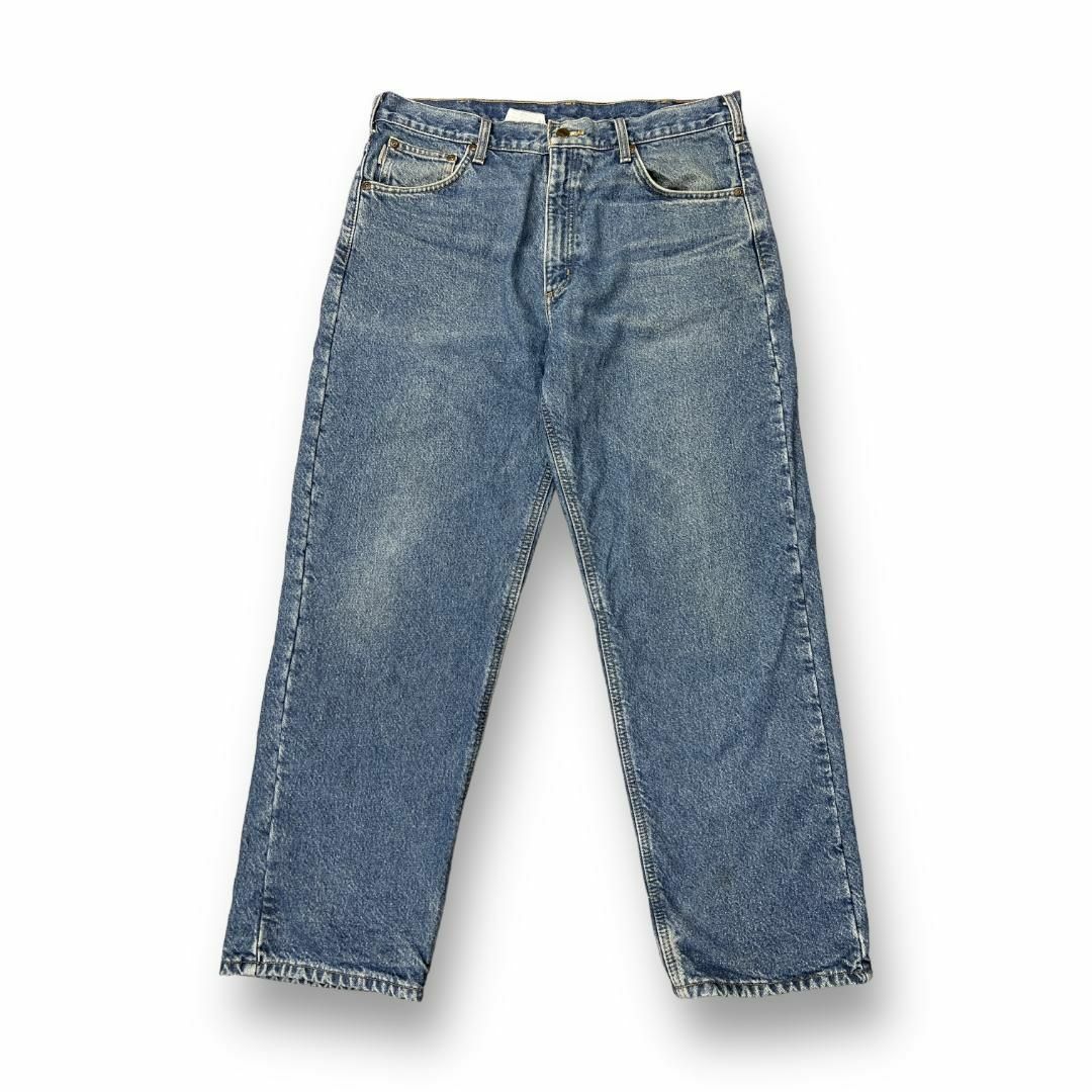 carhartt(カーハート)のメキシコ製　カーハート　デニムパンツ　relaxed fit　古着　青　W36 メンズのパンツ(デニム/ジーンズ)の商品写真