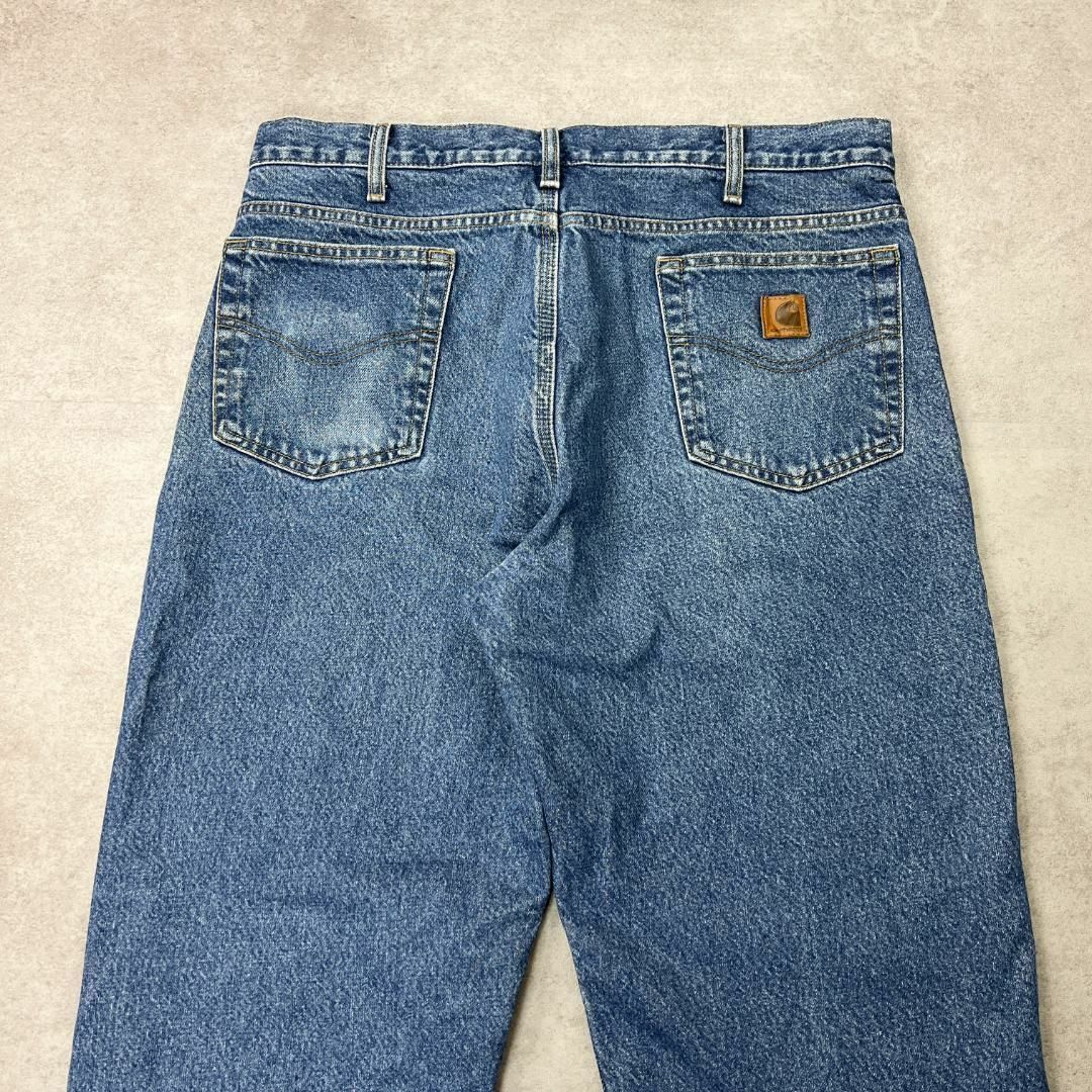 carhartt(カーハート)のメキシコ製　カーハート　デニムパンツ　relaxed fit　古着　青　W36 メンズのパンツ(デニム/ジーンズ)の商品写真