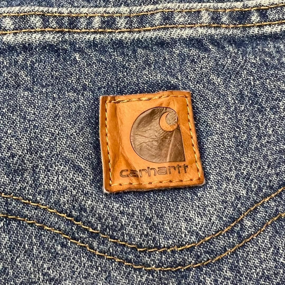 carhartt(カーハート)のメキシコ製　カーハート　デニムパンツ　relaxed fit　古着　青　W36 メンズのパンツ(デニム/ジーンズ)の商品写真