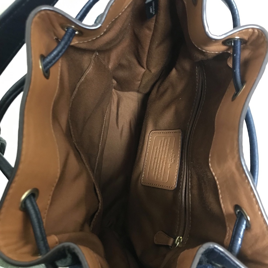 COACH(コーチ)のコーチ　デニム　キルティング　巾着型　2wayバッグ レディースのバッグ(ショルダーバッグ)の商品写真