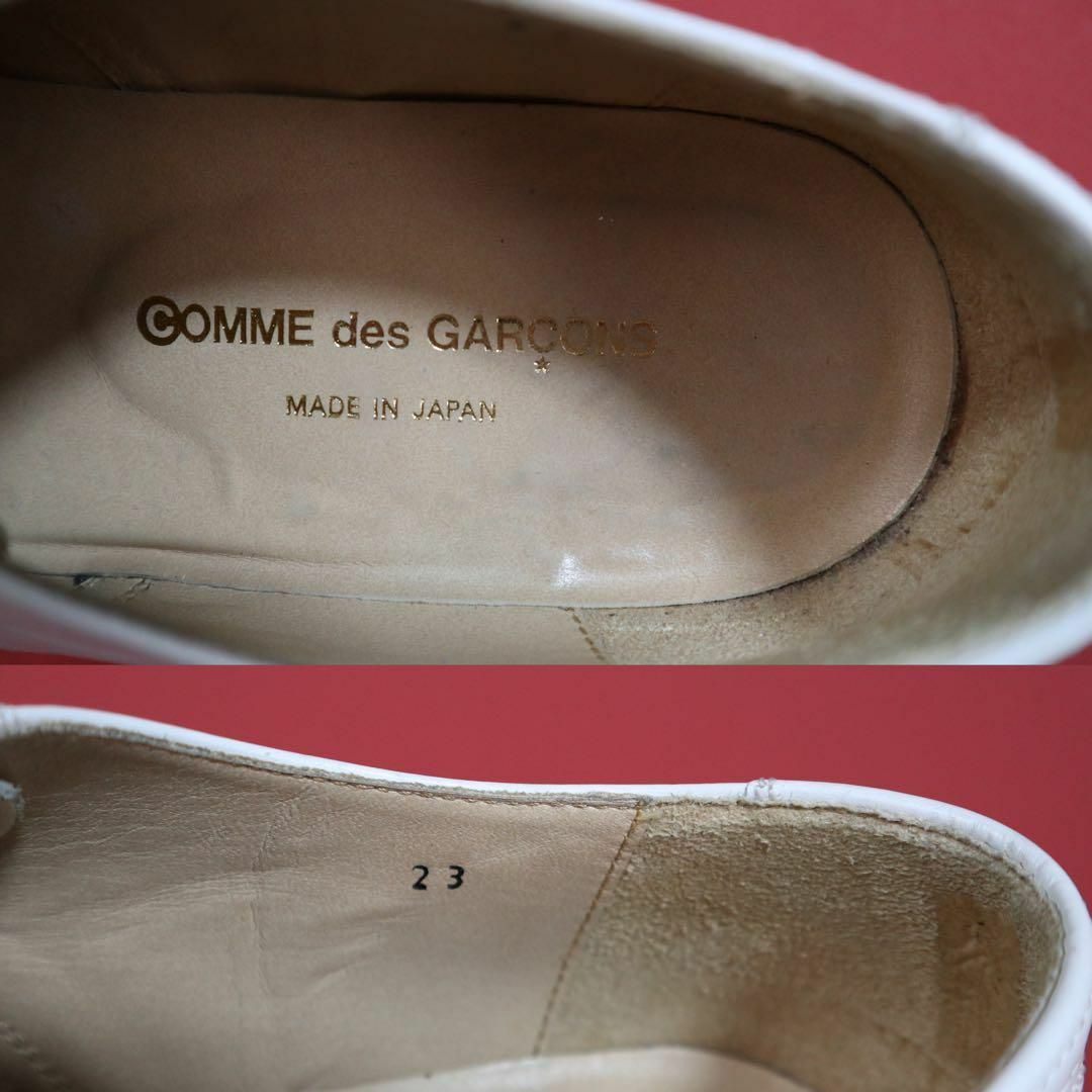 COMME des GARCONS(コムデギャルソン)の【希少カラー】COMME des GARCONS ローカット ホワイトブーツ レディースの靴/シューズ(ブーツ)の商品写真