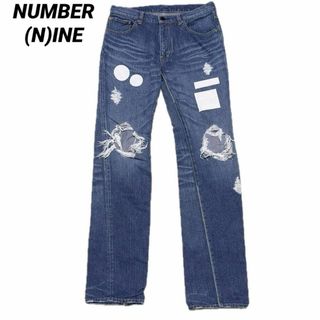 ナンバーナイン(NUMBER (N)INE)のナンバーナイン GIVE期 04AW riri パッチデニム(デニム/ジーンズ)