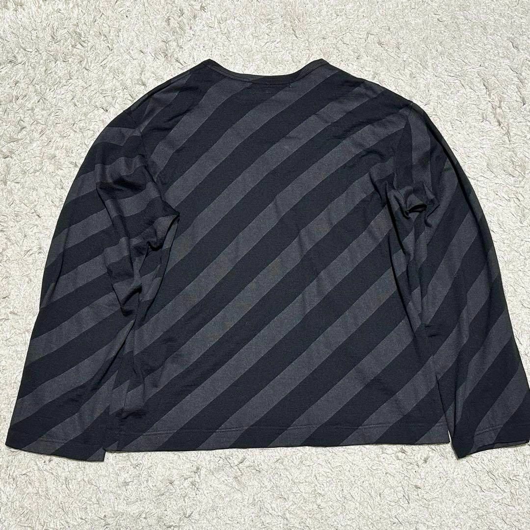 COMME des GARCONS SHIRT(コムデギャルソンシャツ)の2002AW コムデギャルソンシャツ ウールシャツ バイアス ブラック メンズのトップス(Tシャツ/カットソー(七分/長袖))の商品写真