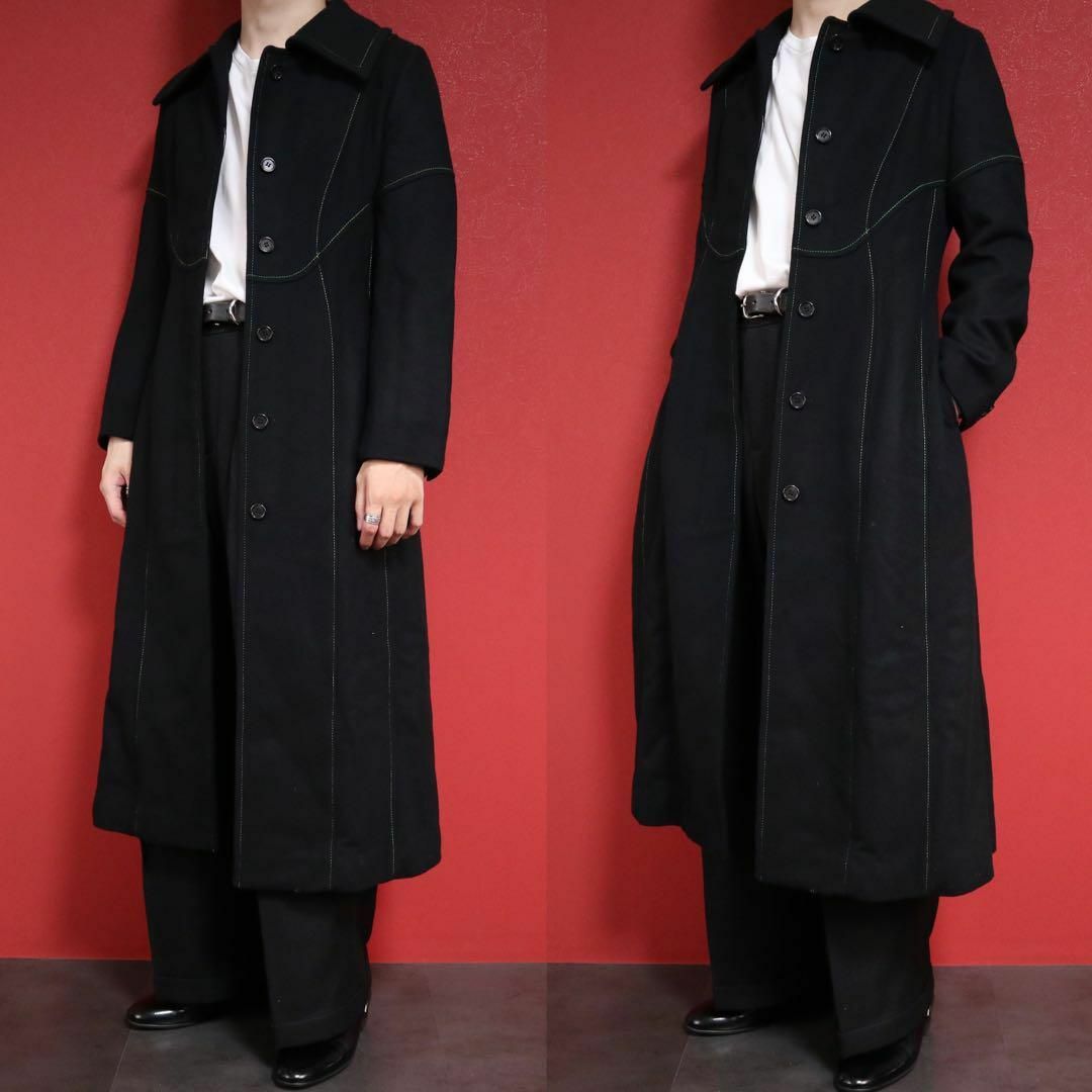 CHRISTIAN DADA(クリスチャンダダ)の【極美品】CHRISTIAN DADA 19AW ステッチデザイン ロングコート レディースのジャケット/アウター(ロングコート)の商品写真