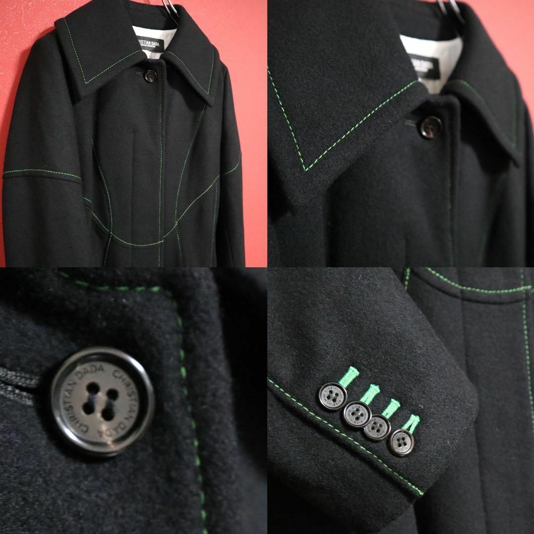 CHRISTIAN DADA(クリスチャンダダ)の【極美品】CHRISTIAN DADA 19AW ステッチデザイン ロングコート レディースのジャケット/アウター(ロングコート)の商品写真