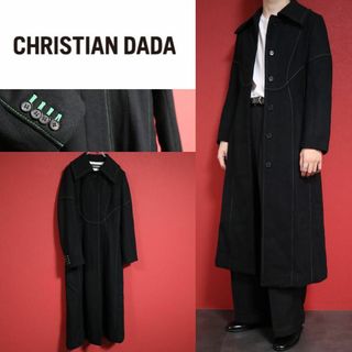 クリスチャンダダ(CHRISTIAN DADA)の【極美品】CHRISTIAN DADA 19AW ステッチデザイン ロングコート(ロングコート)