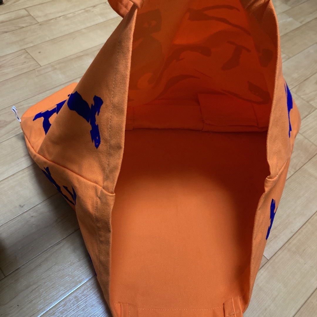 カラーオレンジ【mina perhonen】ミナペルホネン／ラージトートバッグ