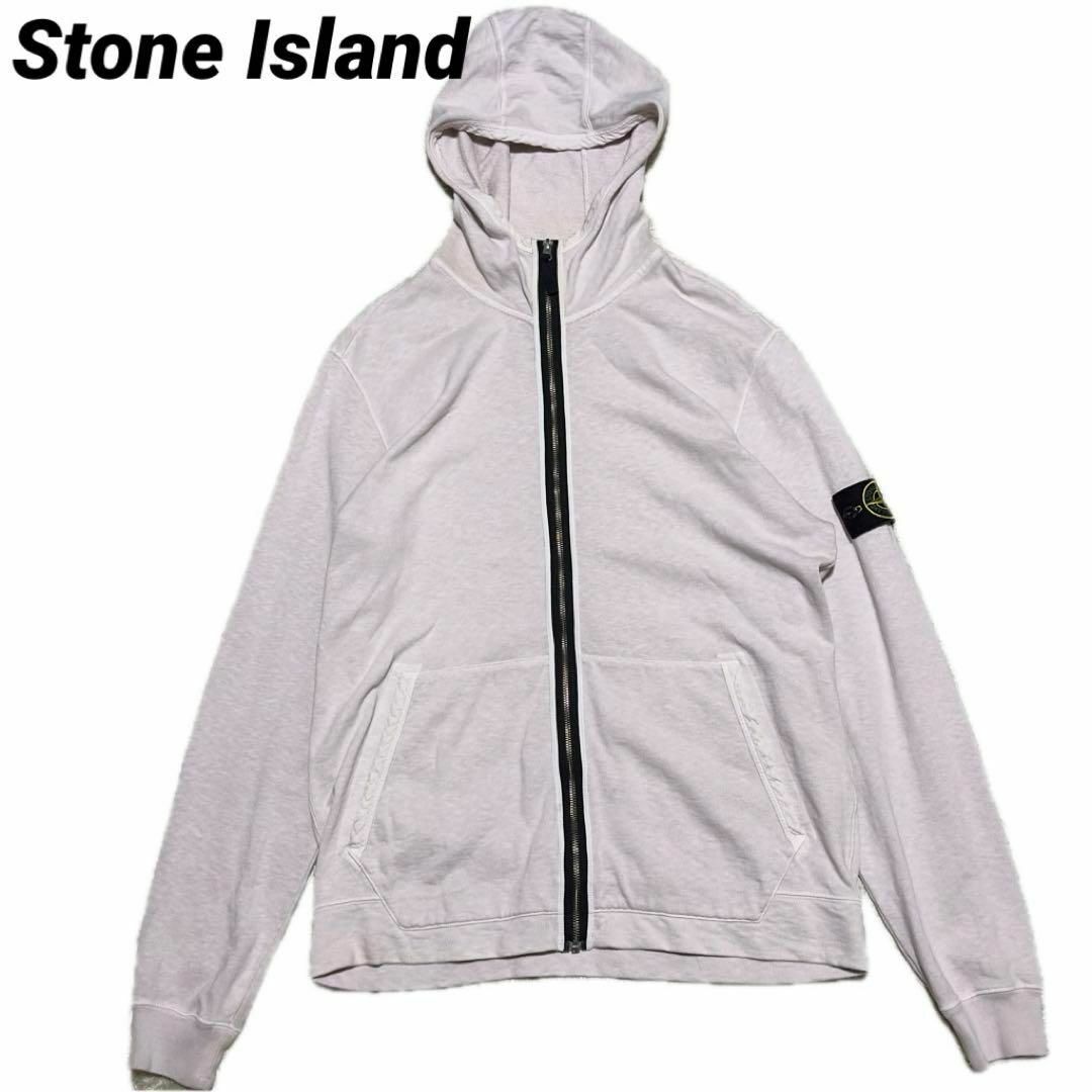 STONE ISLAND - 2019SS ストーンアイランド ジップ パーカー ピンク