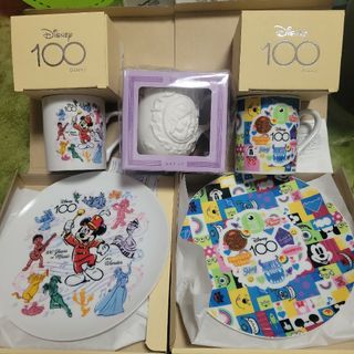 ディズニー(Disney)のディズニー 100周年 皿 マグカップ(食器)