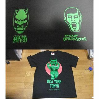 パンクドランカーズ(PUNK DRUNKERS)の未使用 パンクドランカーズ punkdrunkers フィギュア Tシャツ M(Tシャツ/カットソー(半袖/袖なし))