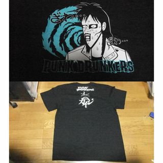 パンクドランカーズ(PUNK DRUNKERS)のTシャツ M 黒 未使用 カイジ ざわざわ コラボ punkdrunkers(Tシャツ/カットソー(半袖/袖なし))