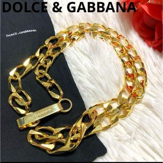 ドルチェアンドガッバーナ(DOLCE&GABBANA)の【極美品】DOLCE & GABBANA ゴールドチェーン ネックレス メッキ(ネックレス)