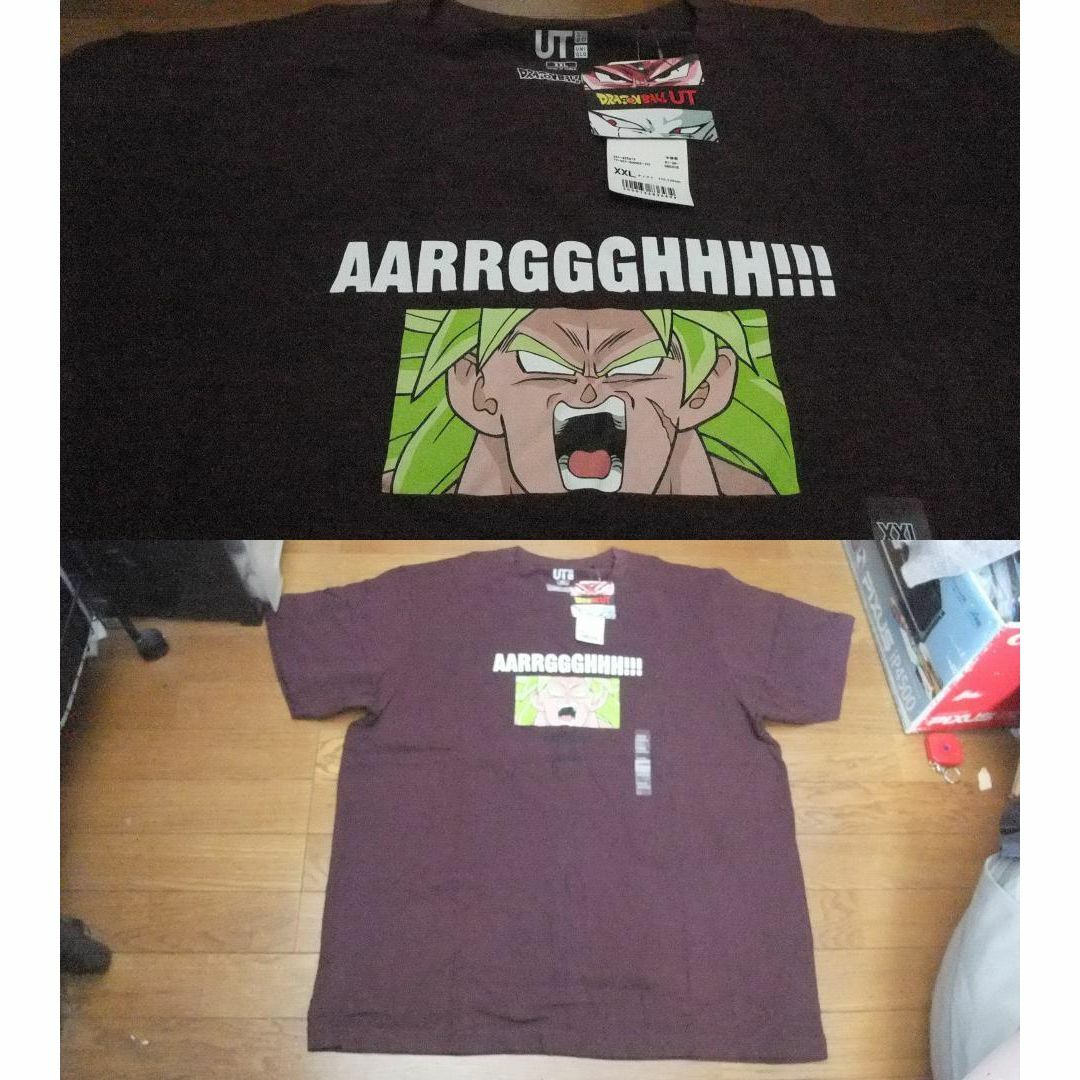 UNIQLO(ユニクロ)のTシャツ XL 新品 ドラゴンボール ブロリー uniqlo ユニクロ ワイン メンズのトップス(Tシャツ/カットソー(半袖/袖なし))の商品写真