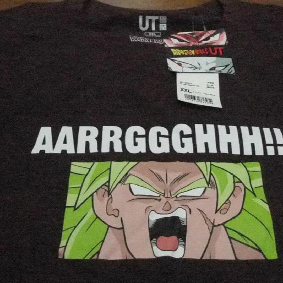 UNIQLO(ユニクロ)のTシャツ XL 新品 ドラゴンボール ブロリー uniqlo ユニクロ ワイン メンズのトップス(Tシャツ/カットソー(半袖/袖なし))の商品写真