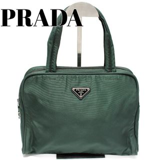 プラダ(PRADA)のPRADA レディース ハンドバッグ ナイロン グリーン プラダ ポコノ(ハンドバッグ)