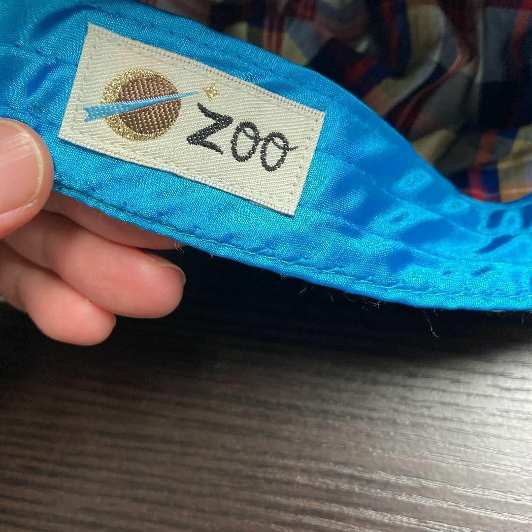 ZOO ベレー帽　ボタン　チェック　国旗 レディースの帽子(ハンチング/ベレー帽)の商品写真