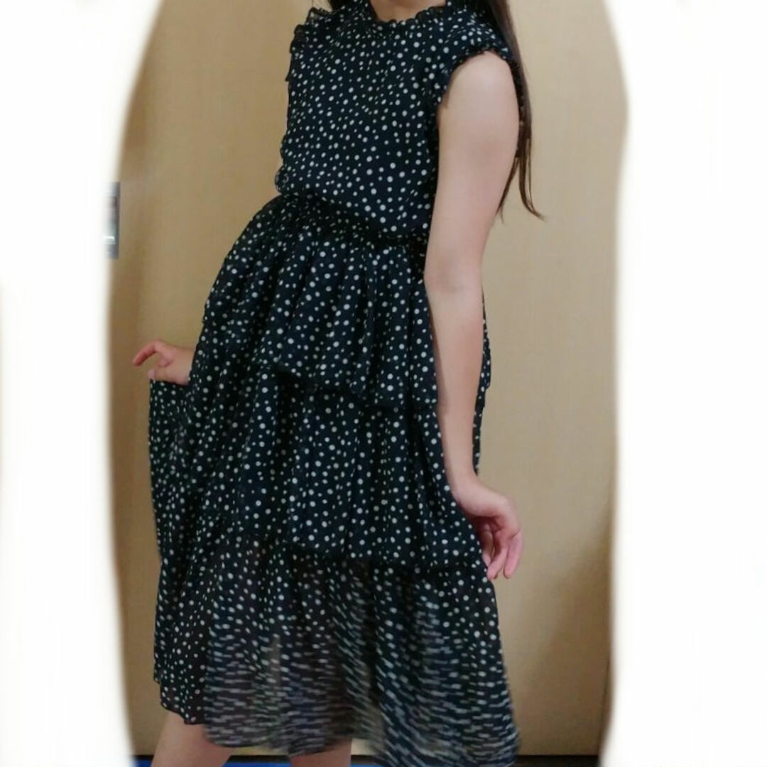 ワンピースドレス　140cm～150cm キッズ/ベビー/マタニティのキッズ服女の子用(90cm~)(ドレス/フォーマル)の商品写真